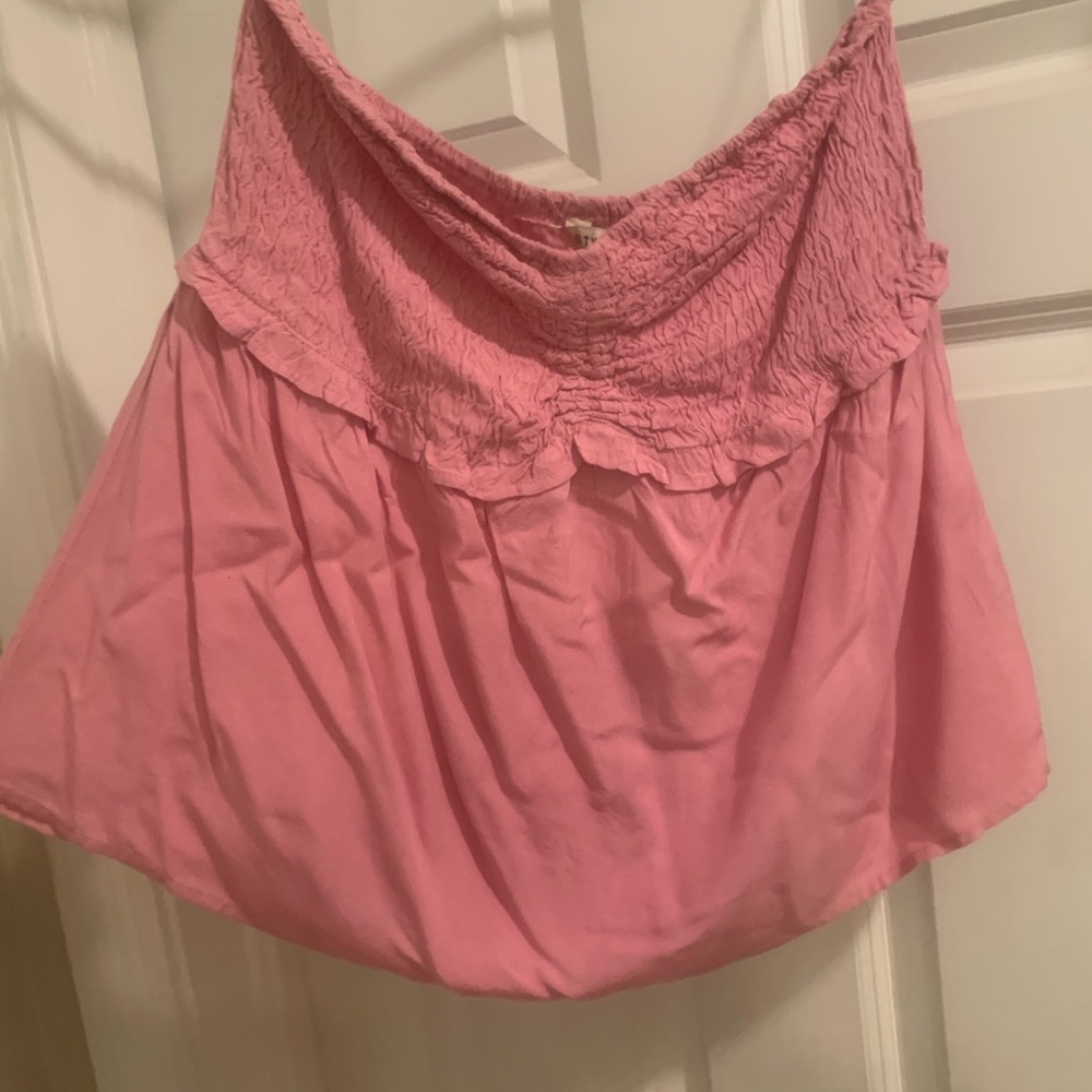 Strapless top